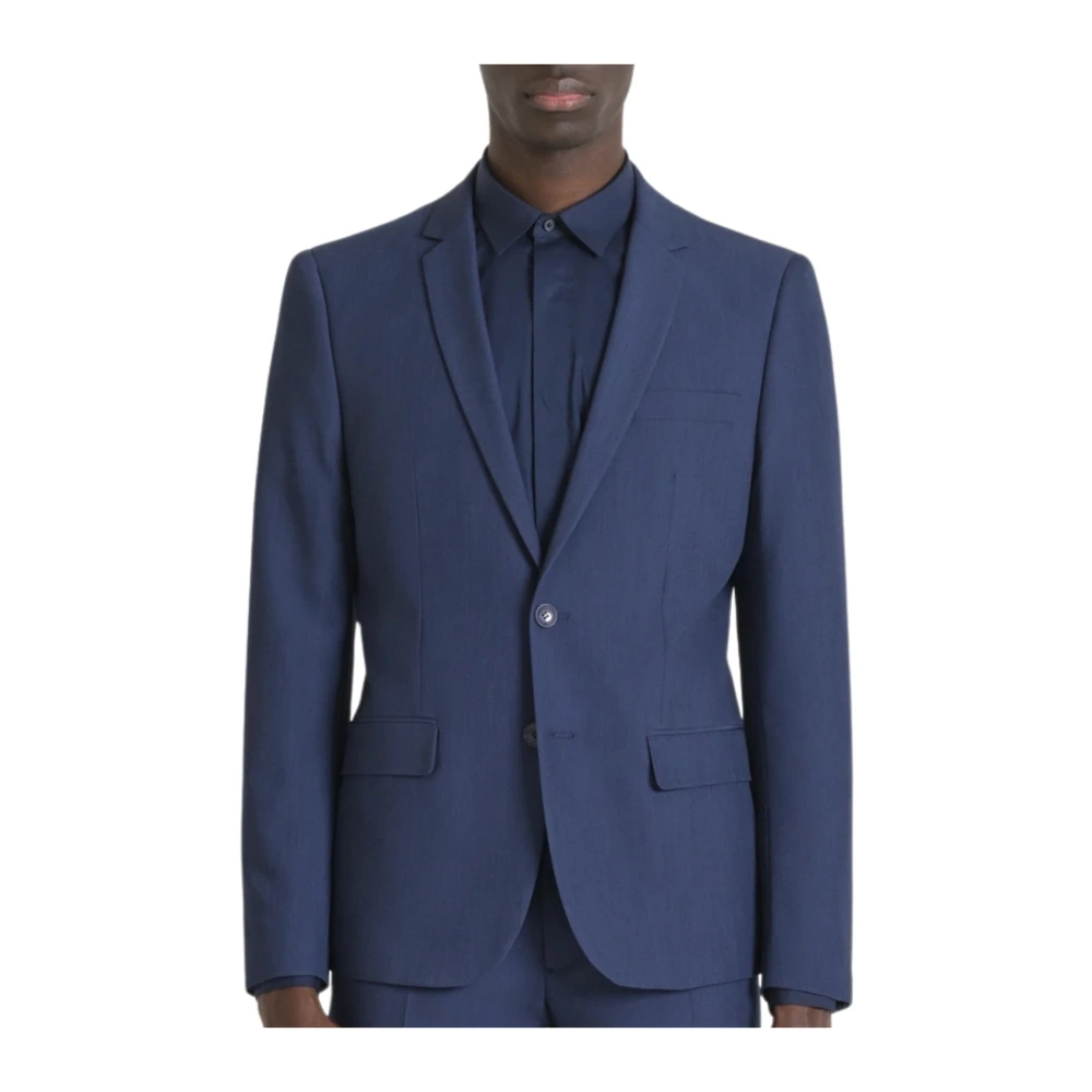 Antony Morato Slim Fit Blauw Jack Bonnie Stijl Blue Heren