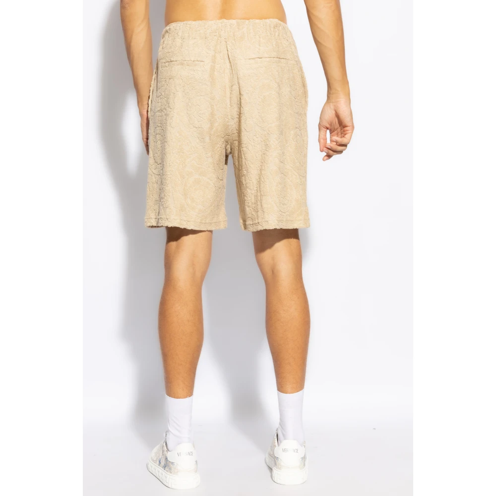 Versace Katoenen shorts Beige Heren