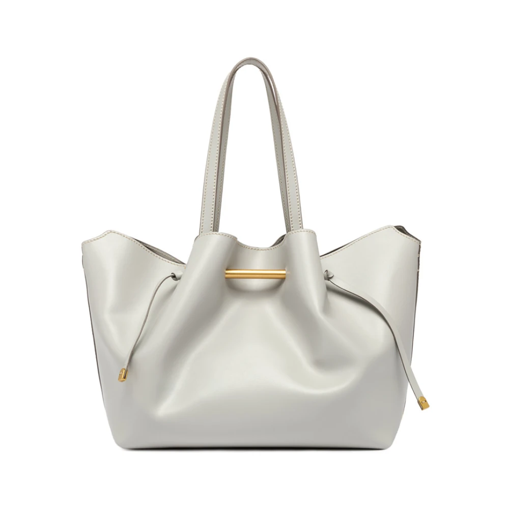 Gianni Chiarini Leren handtas met verstelbare band White Dames