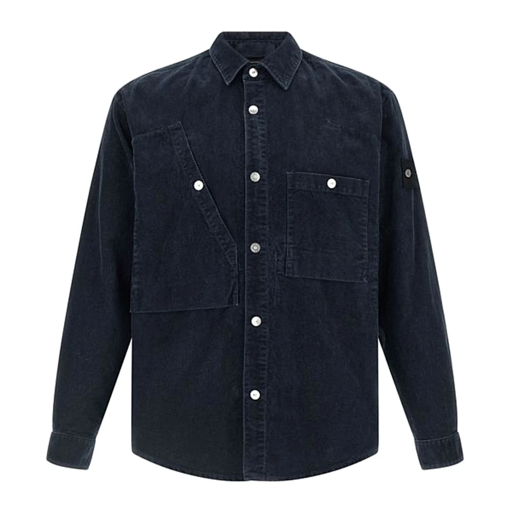 Stone Island Blue Camicia - Male - Denim Shirts - M - Shirts