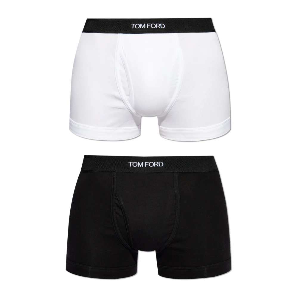 Tom Ford Mannelijk Multicolor Ondergoed Heren, Veelkleurig, L, Katoen, Twee Boxershorts