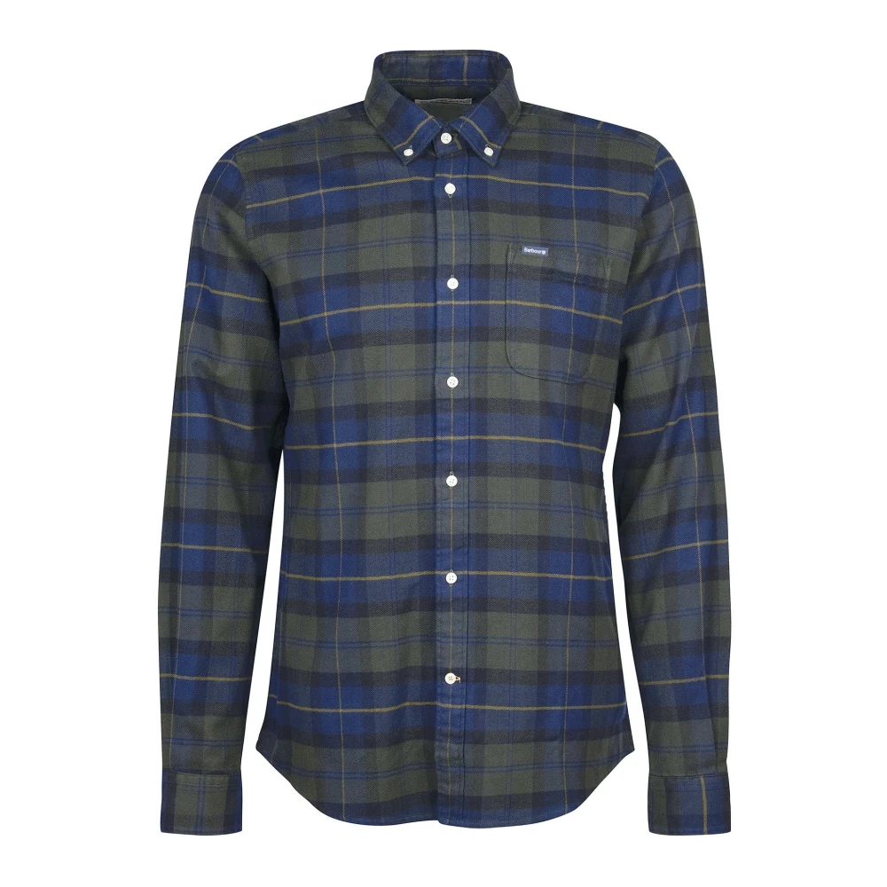 Barbour Multikleurig Getailleerd Overhemd Olive Night Multicolor Heren