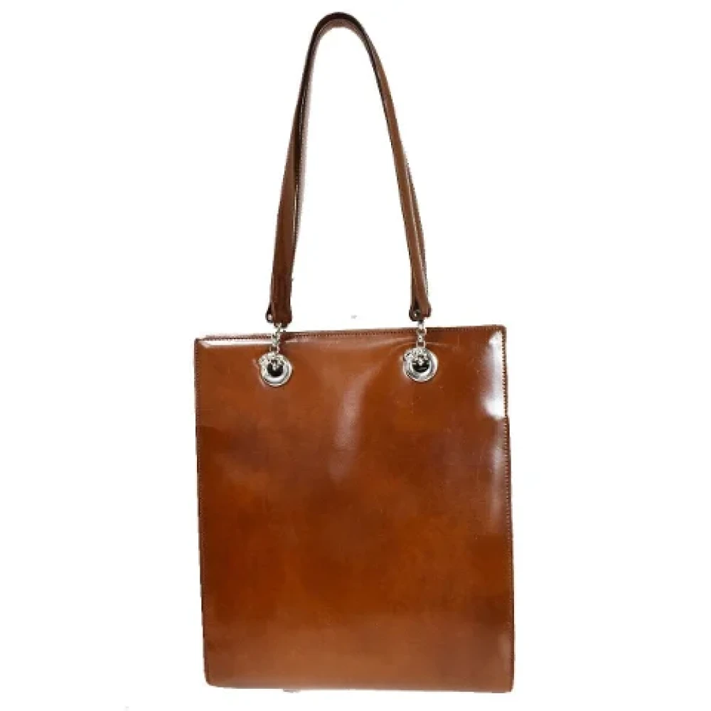 Cartier Vintage Pre-owned Leather totes Brown Dames