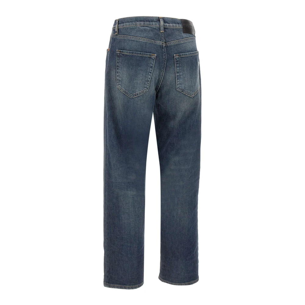Dondup Icon Vrouwen Blauwe Wijde Pijp Jeans Blue Dames
