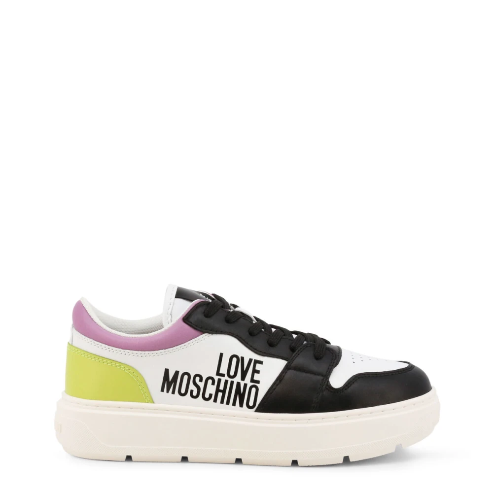 Love Moschino Dam v?r/sommar sneakers - Stil Ja15274G1Giab White, Dam