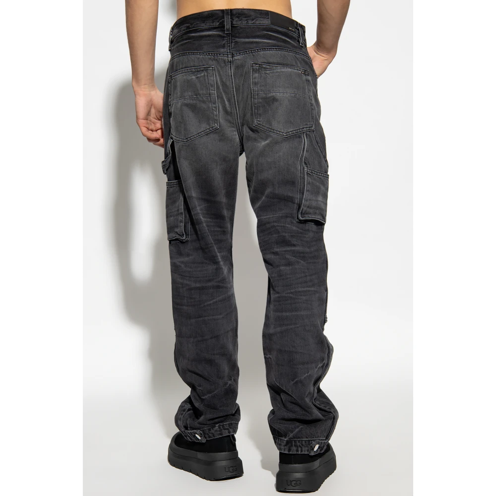 Amiri Jeans met vintage-effect Gray Heren