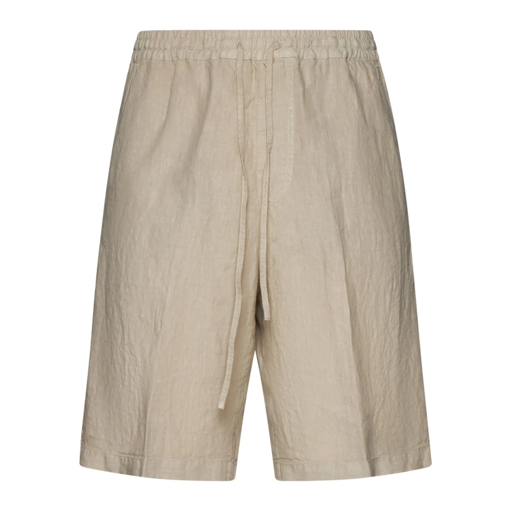 Beige Lin Shorts