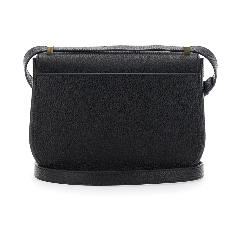 Salvatore Ferragamo Zwarte Crossbody Tas met Gancini Plaque Black Dames