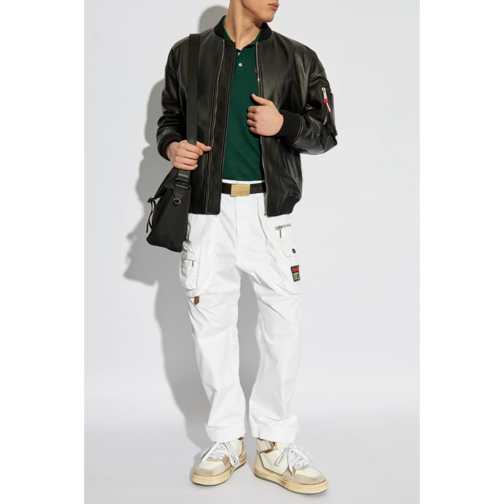 Dsquared2 Leren jas Black Heren