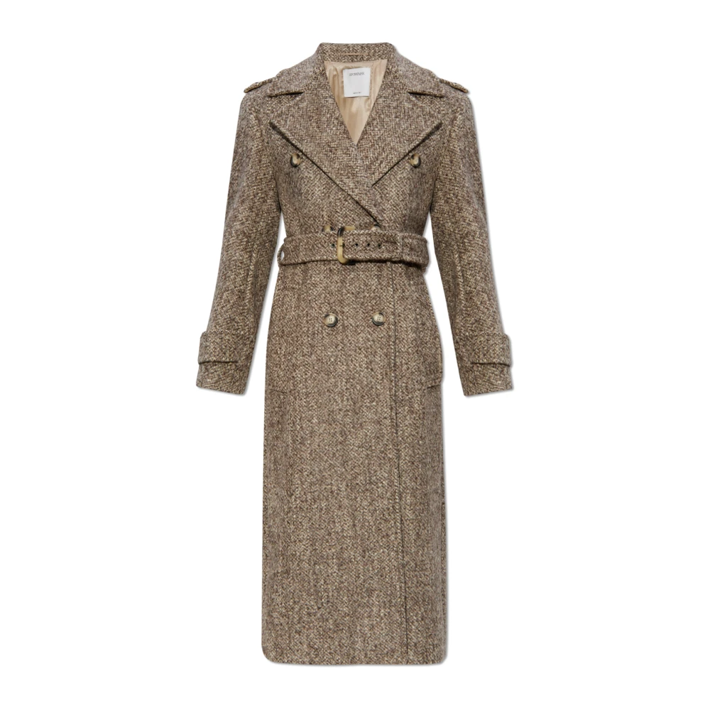 SPORTMAX Dubbelbreasted jas Brown Dames
