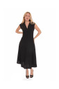robe-midi-evasee-a-col-en-v