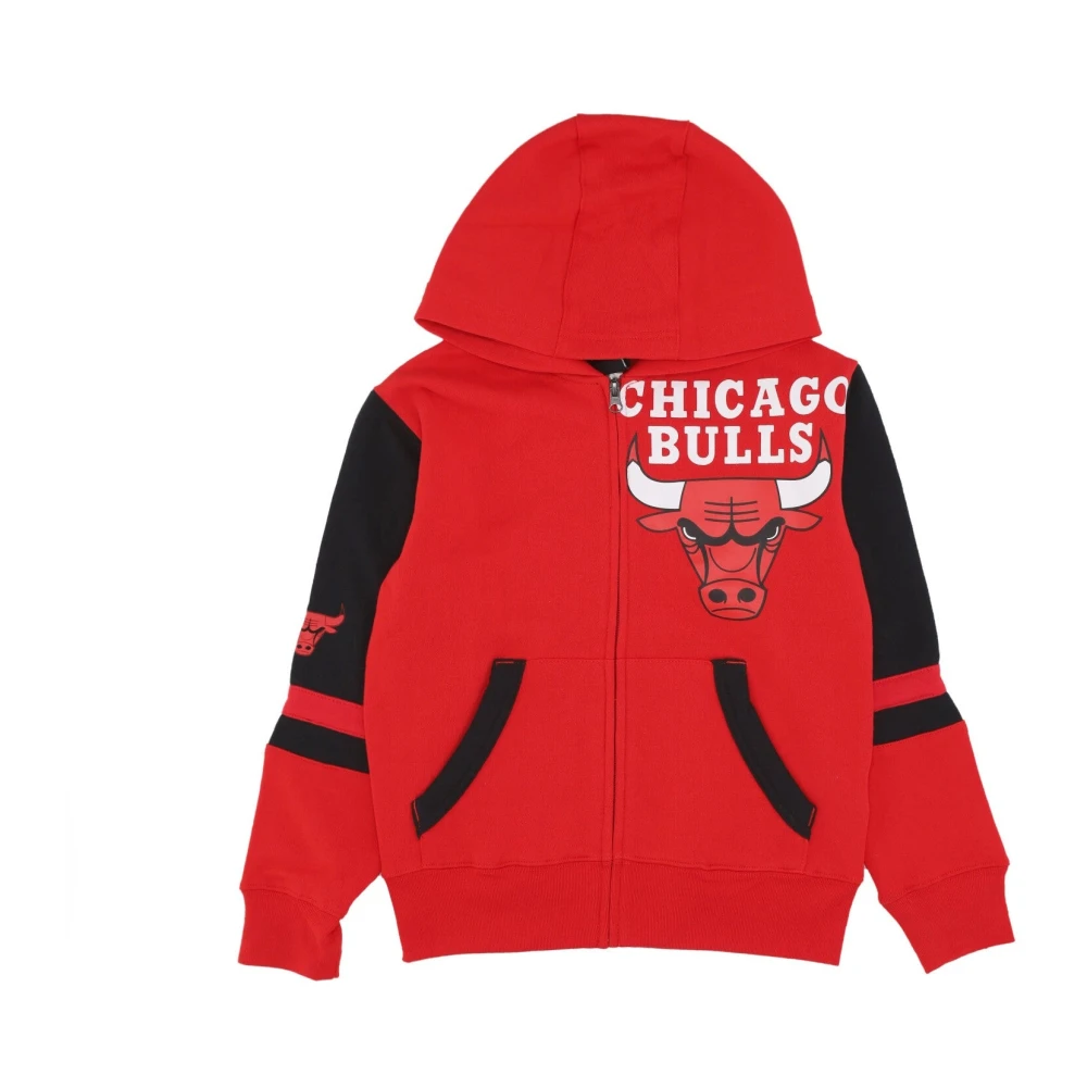 Nike Chicago Bulls Fleece Hoodie Full Zip Red Heren