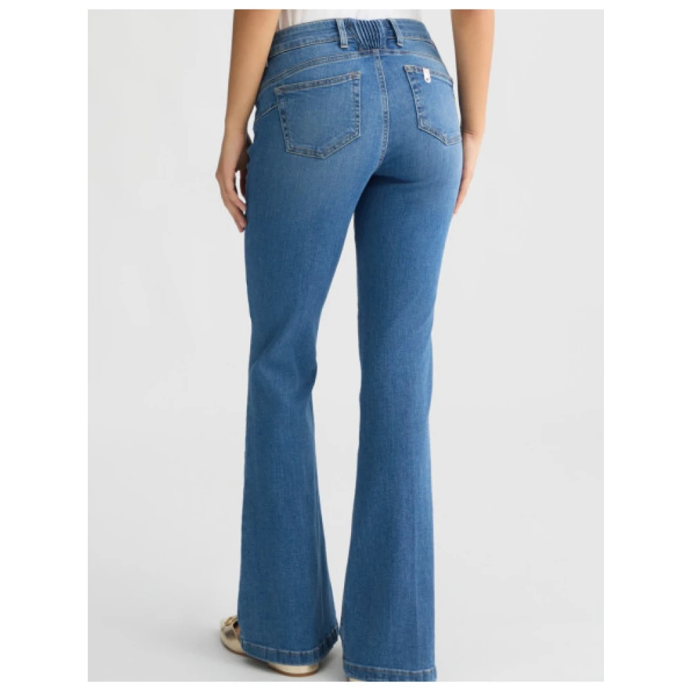 Liu Jo Flared Perfect Beat Jeans Blue Dames