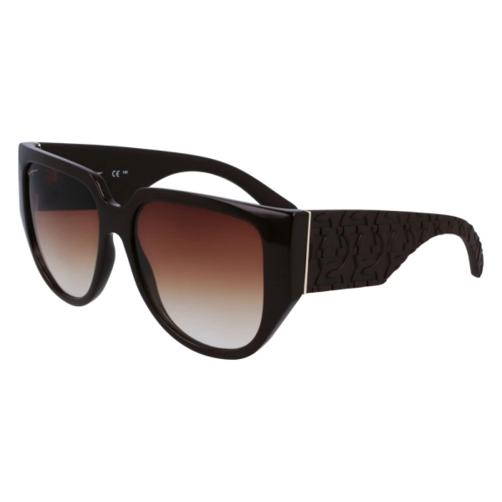 Ferragamo Women's Brown Bio-Injected Sunglasses