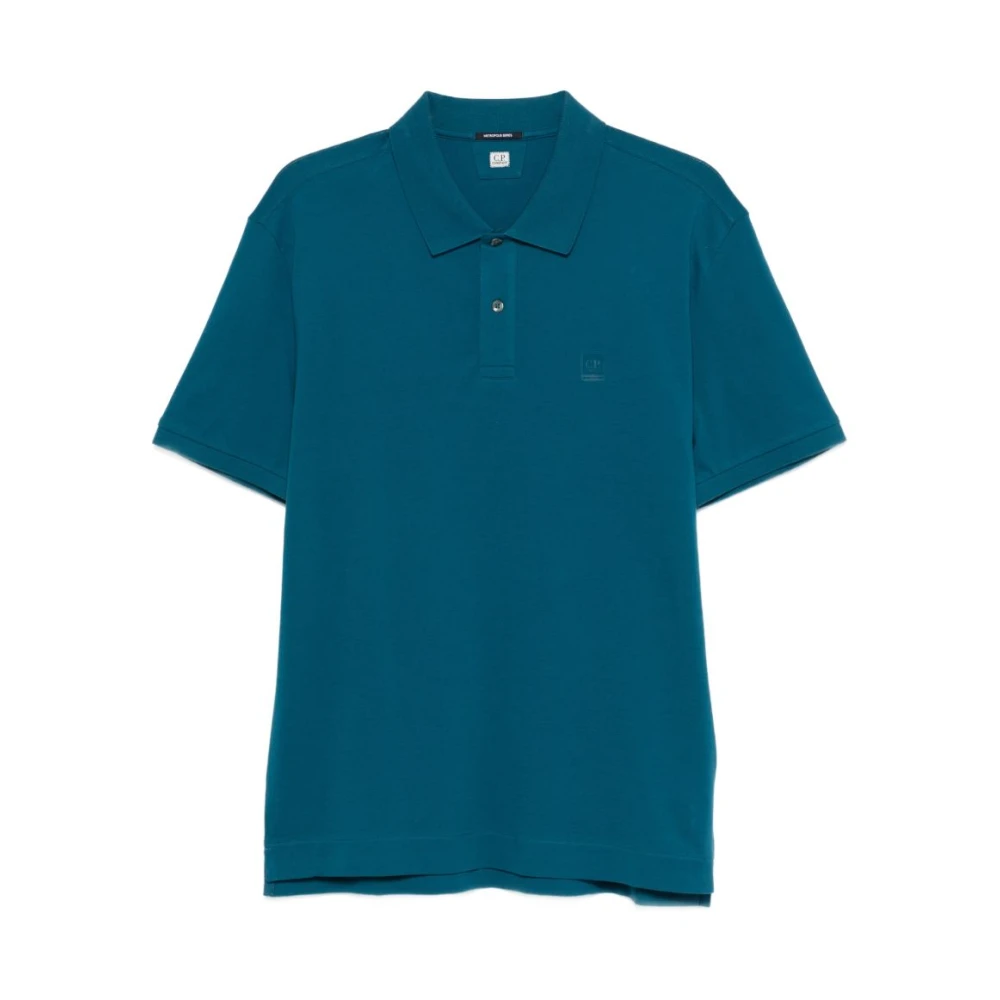 C.p. Company Polo Shirt With Logo - Male - Polo Shirts - Blue - S - Tops