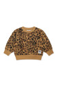 sweatshirt-beige-a-pois-avec-bouton-pression