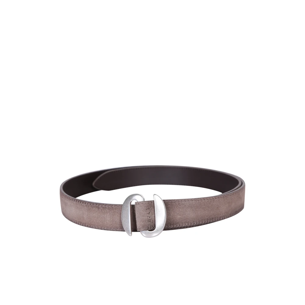 Orciani Mannelijk Beige Accessoires Heren, 95 Cm, Leer, Leren Riem Met Gespsluiting