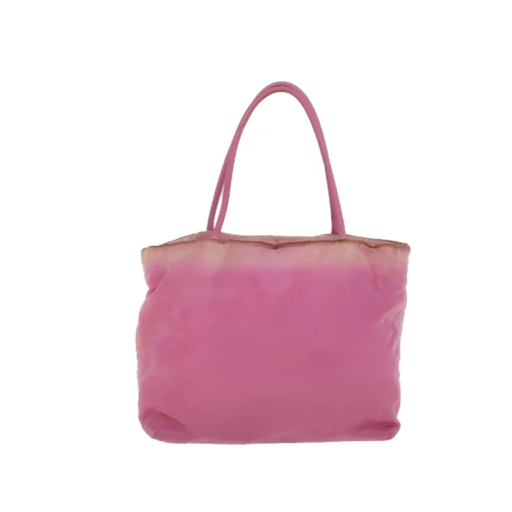 Prada Vintage Pre-owned Nylon handbags Pink Dames