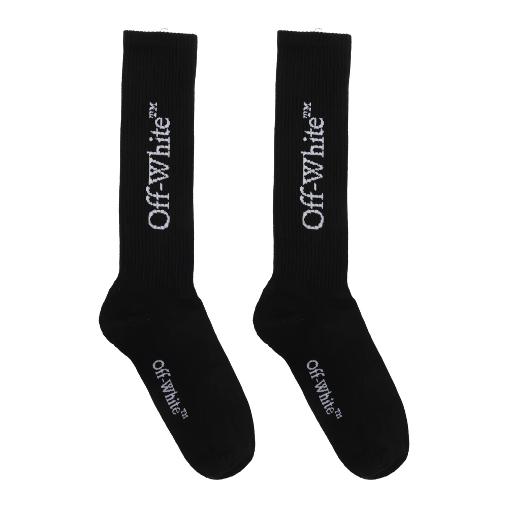 Off White Sokken met logo Black Heren