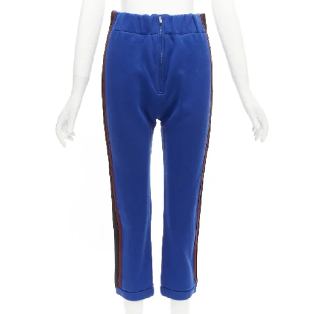 Marni Pre-owned Cotton bottoms Blue Dames