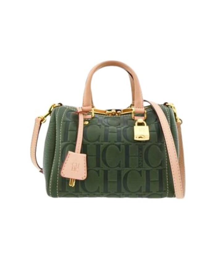 sac-a-main-en-cuir-vert-verrouille
