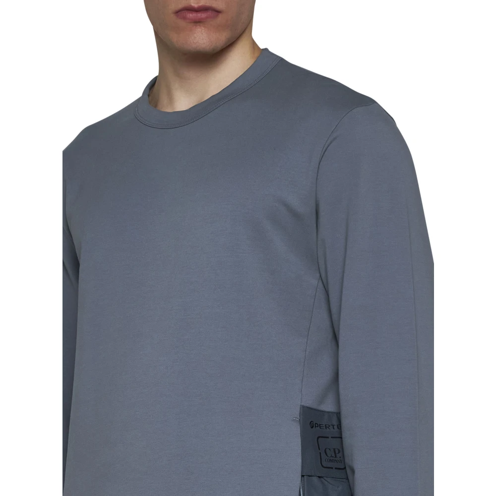 C.P. Company Metropolis Sweater Blauw-Grijs Jersey Textuur Blue Heren