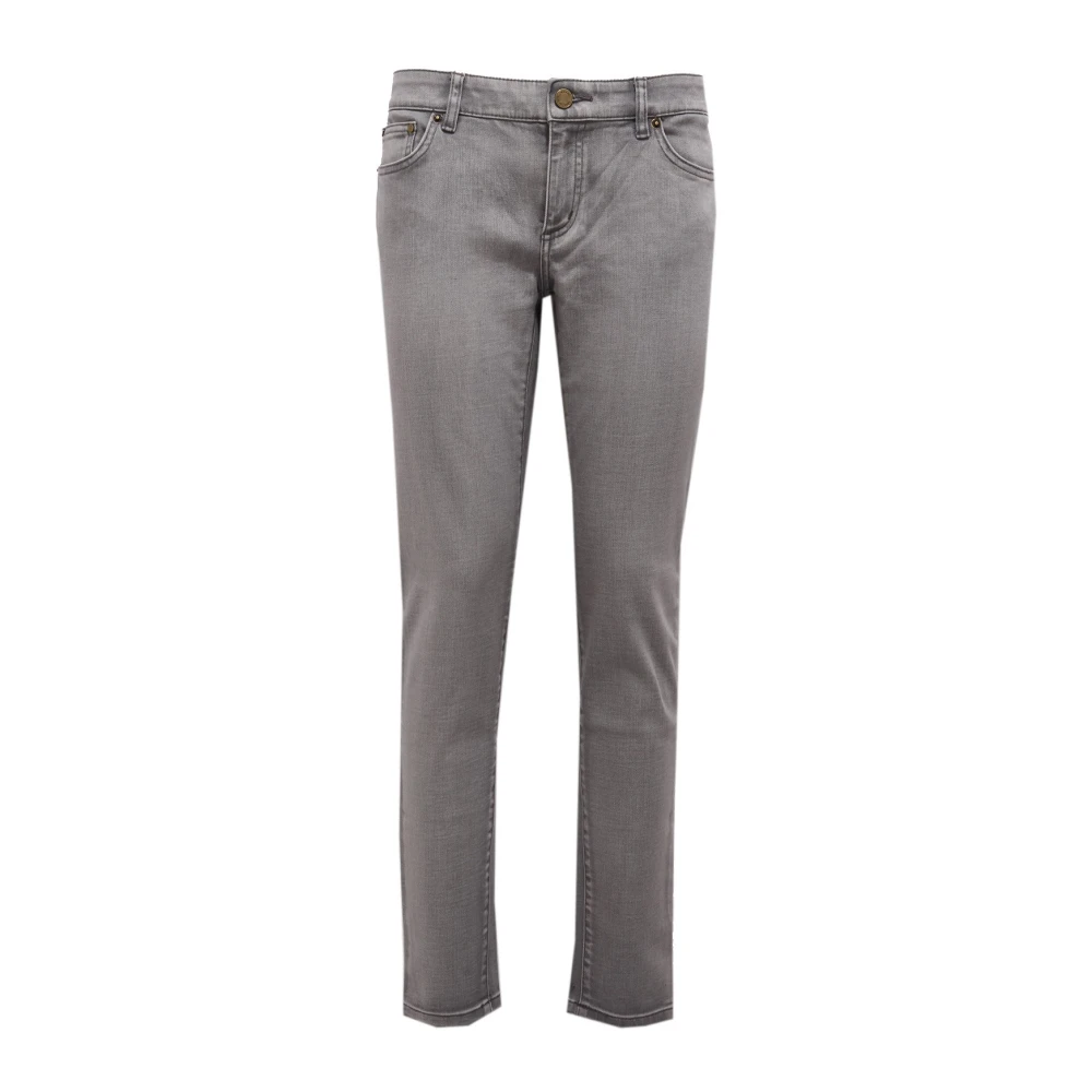 Michael Kors Women's Gray Skinny Grey Izzy Trousers - Slim Fit Jeans - M - Jeans