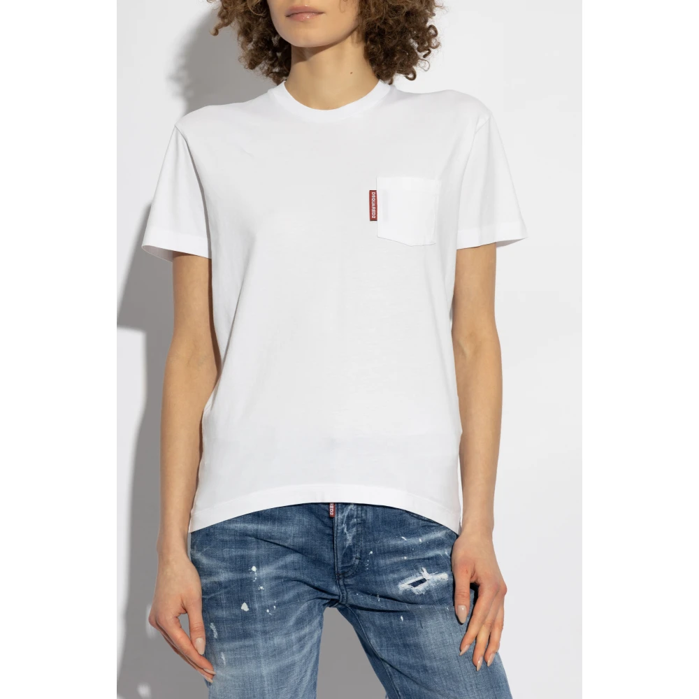 Dsquared2 T-shirt met print White Dames