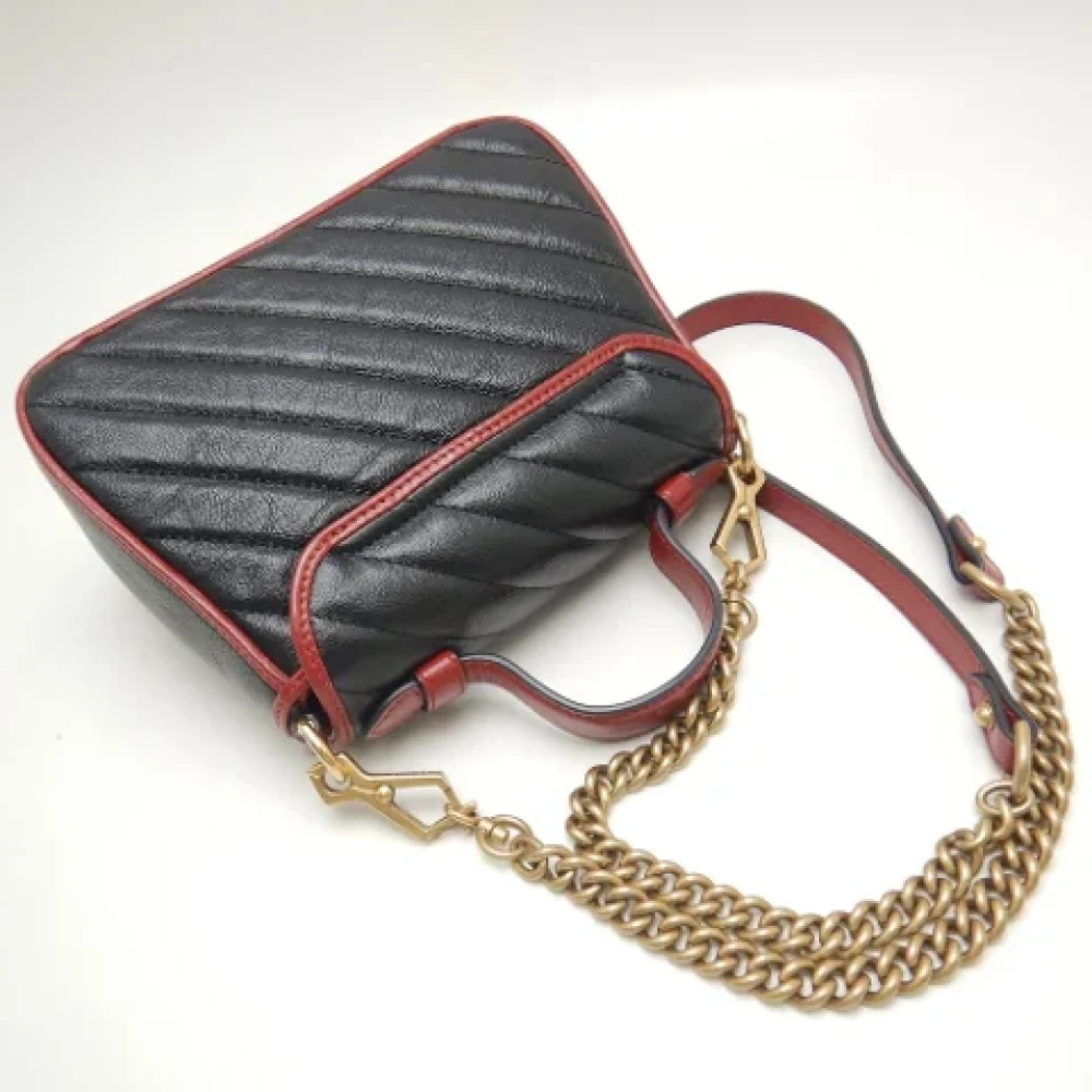 Gucci Vintage Pre-owned Leather handbags Black Dames