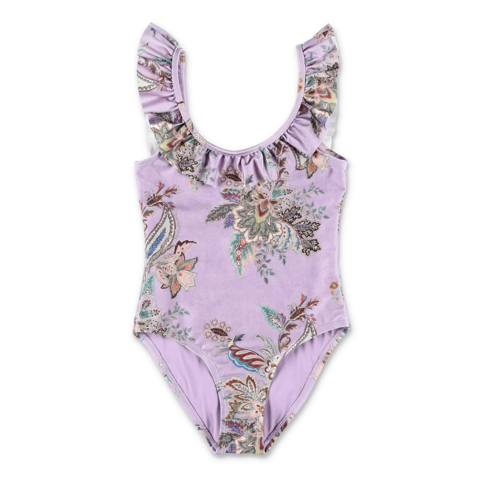 Zimmermann Girls Purple Frill Swimwear Aw25 - Kids Swimsuits - 2 Y - Kids