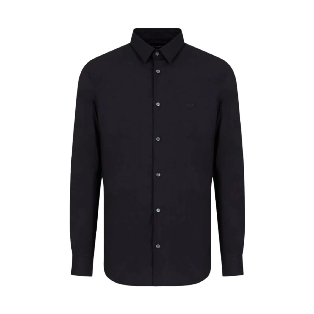 Emporio Armani Homme Bleu - Chemise À Manches Longues - Chemises - Taille: L