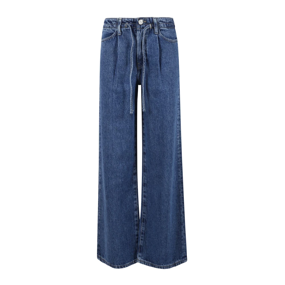 Frame Wijde broek met trekkoord Blue Dames