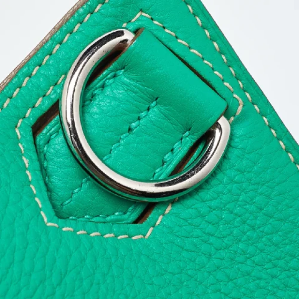 Hermès Vintage Pre-owned Leather shoulder-bags Green Dames