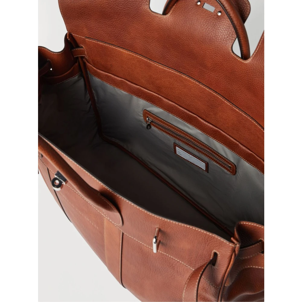 BRUNELLO CUCINELLI Elegante Koffers Collectie Brown Heren