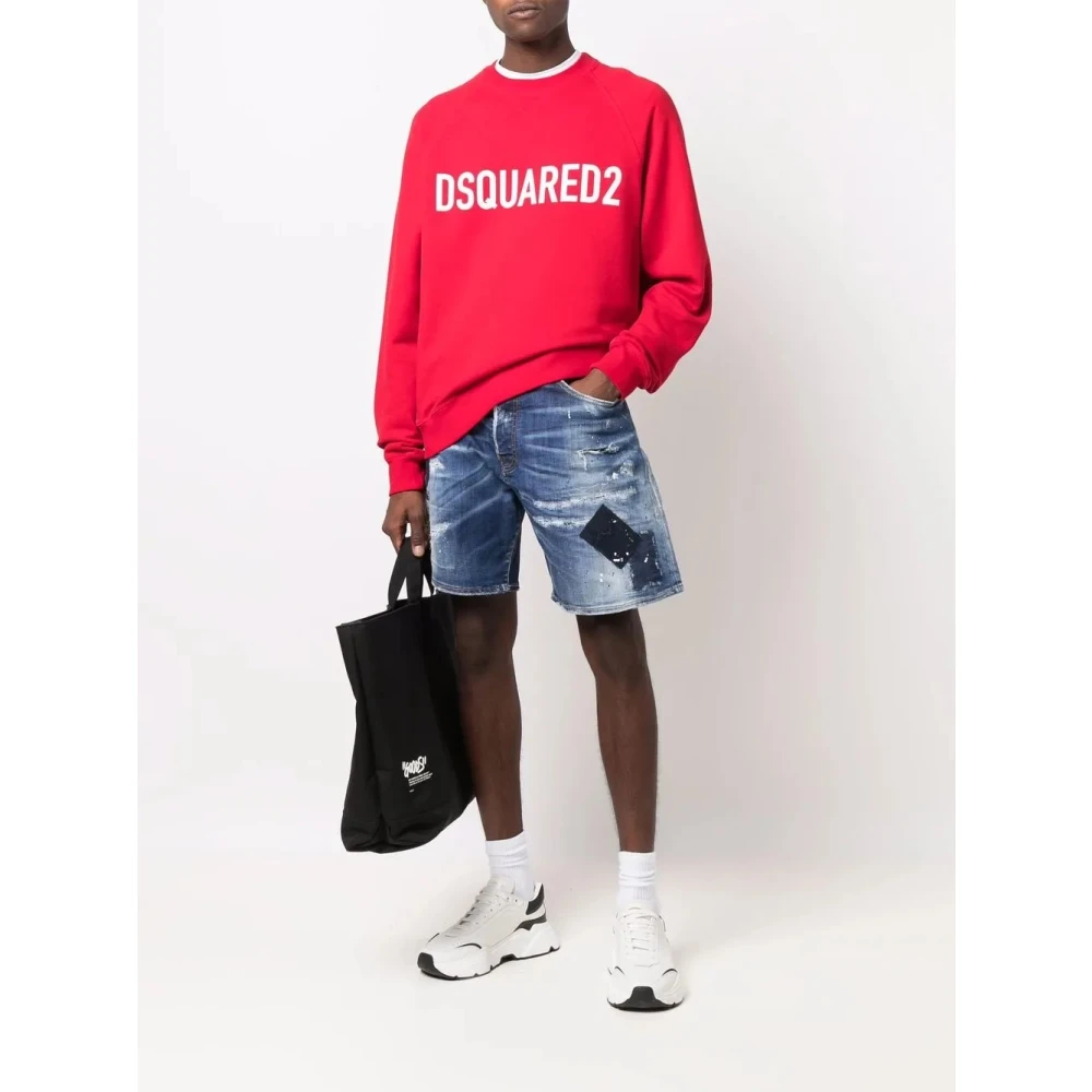 Dsquared2 Casual Denim Shorts Blue Heren