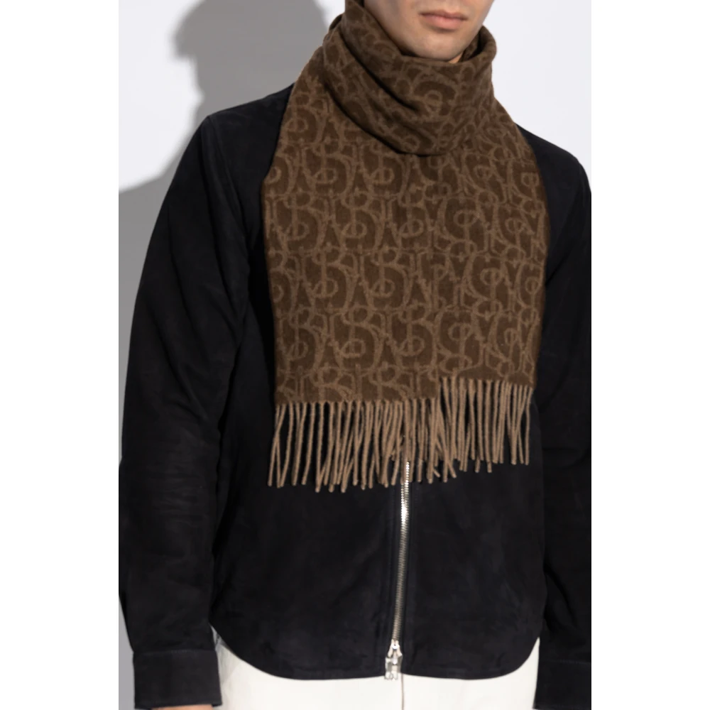Burberry Kasjmier sjaal met franjes Brown Unisex