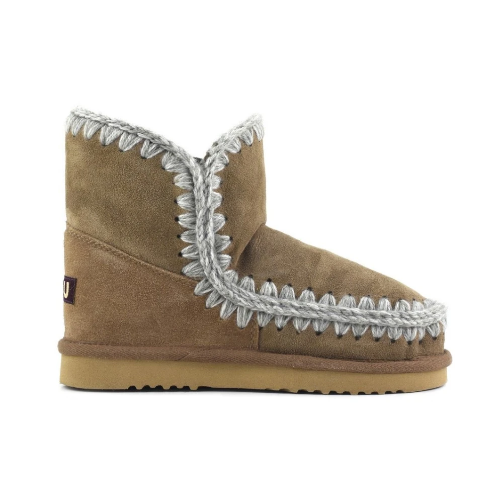 Mou Women's Beige Eskimo 18 Ankle Boot - Winter Boots - 7 Uk - Shoes