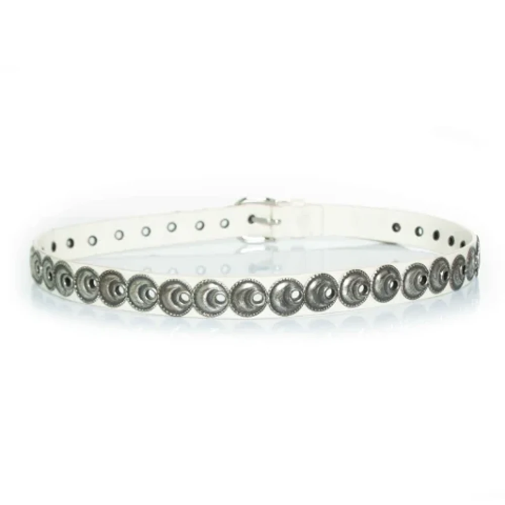Isabel Marant Pre-owned Leather belts White Dames