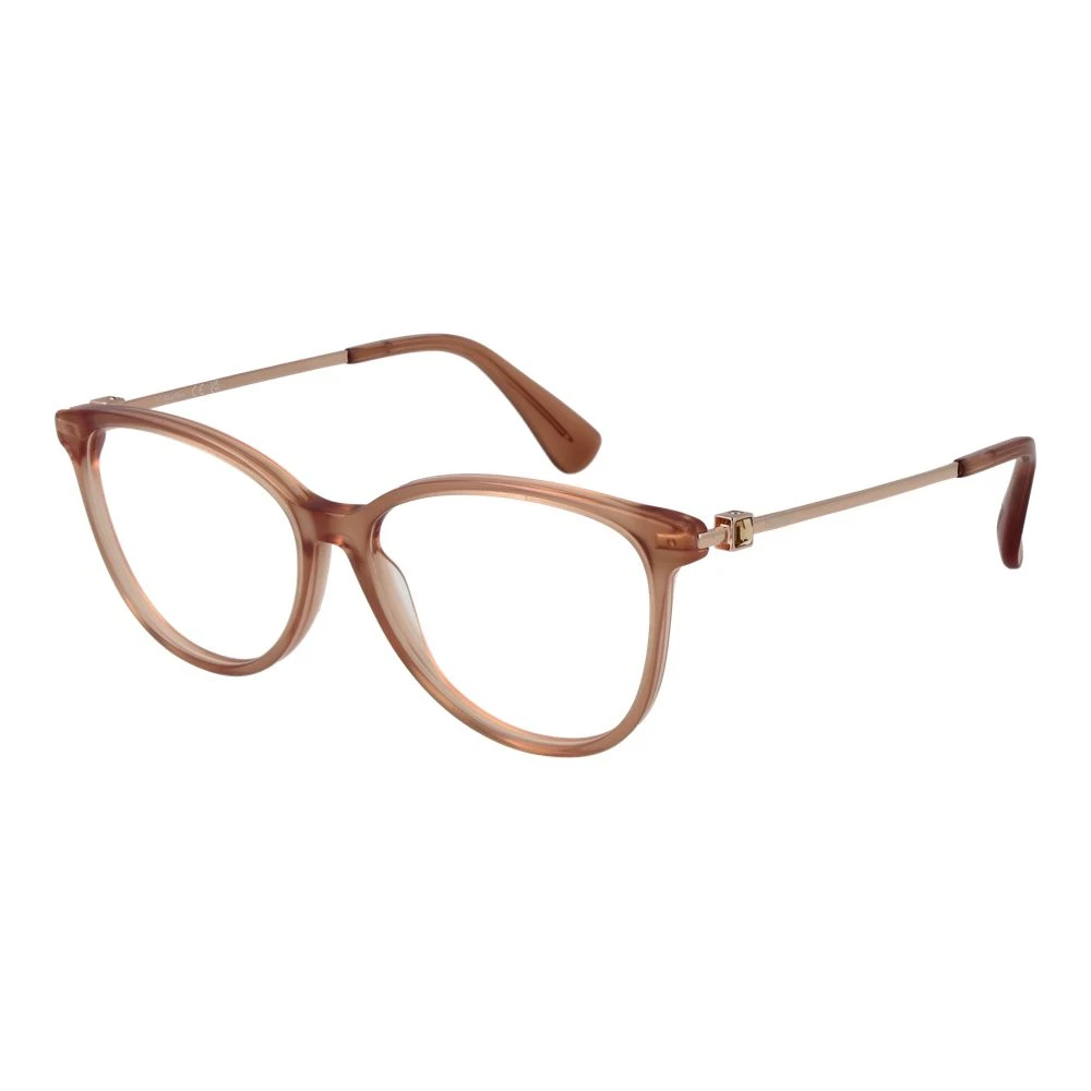 Max Mara Women's Beige Brown Optical Frames Panto Style - Glasses - One Size - Accessories