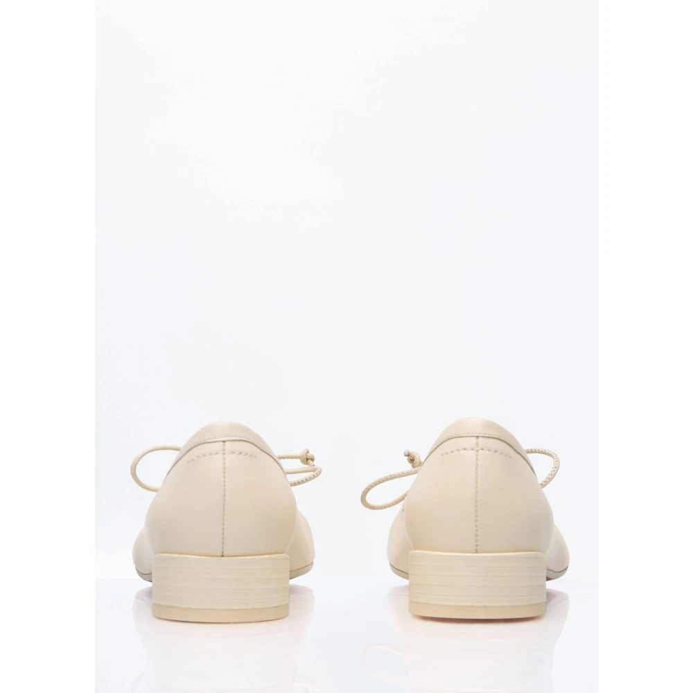 MM6 Maison Margiela Leren Anatomische Ballerina Schoenen Beige Dames