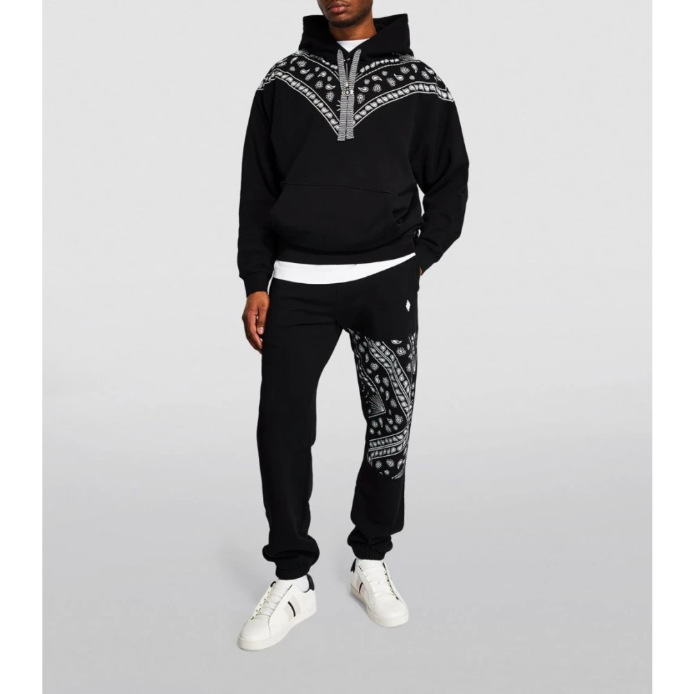 Marcelo Burlon Bandana Comfort Hoodie Zwart Wit Black Heren