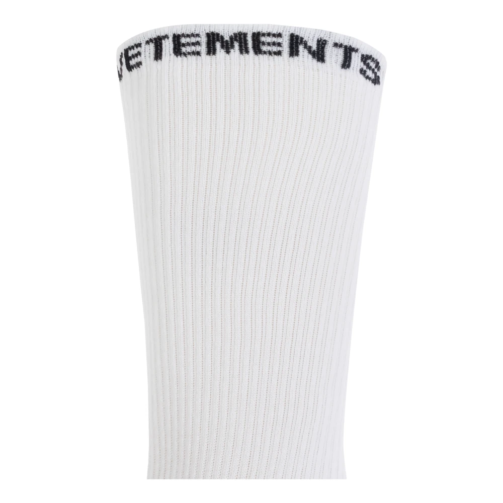 Vetements Sokken met logo White Heren