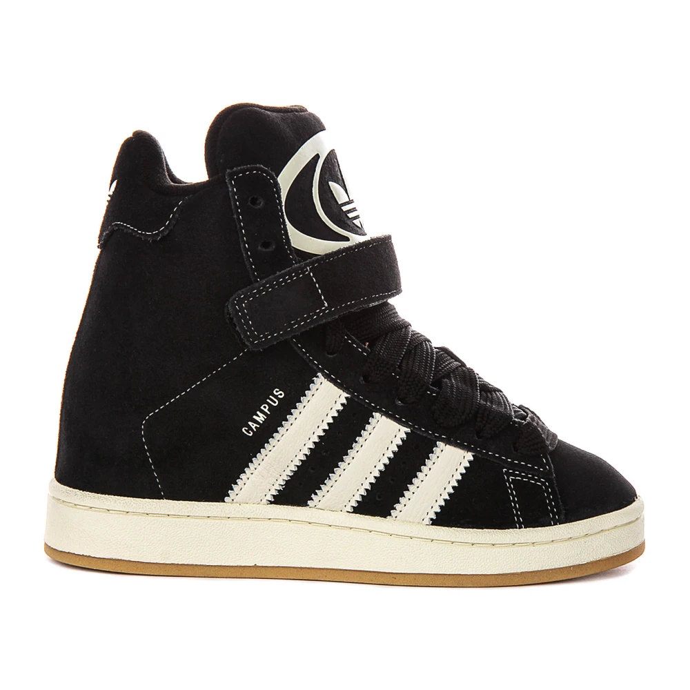 Adidas Women's Black Skateboarding, 7 Uk, Campus Bold Wedge High-Top Sneaker