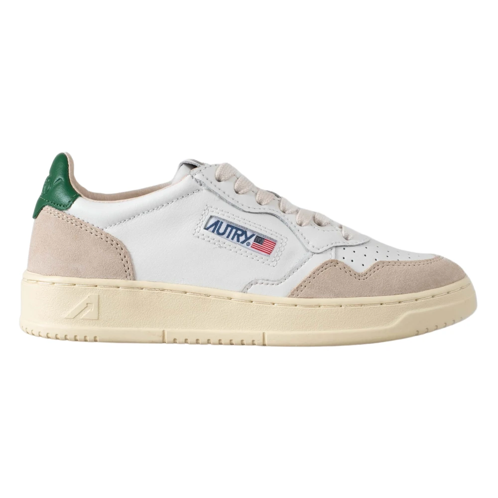 Autry Retro Stijl Witte Leren Sneakers Dames Schoenen