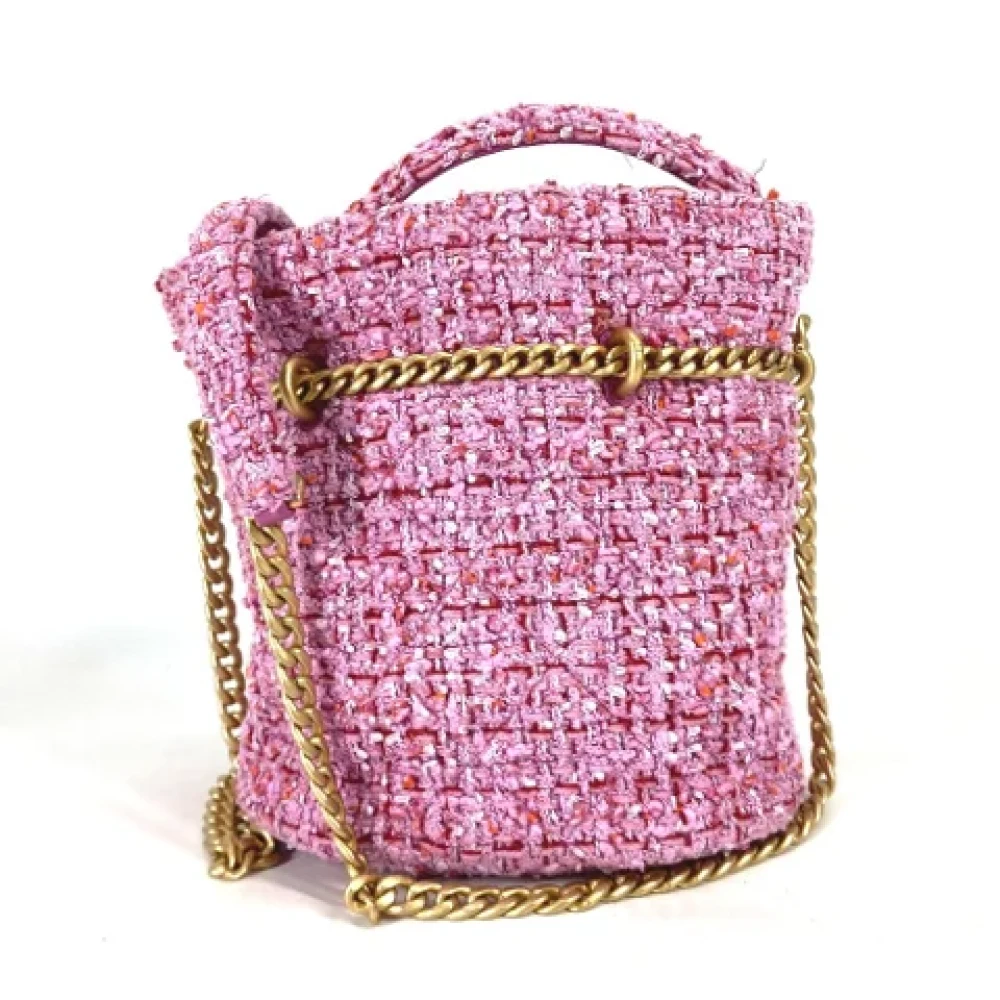 Chanel Vintage Pre-owned Fabric chanel-bags Pink Dames