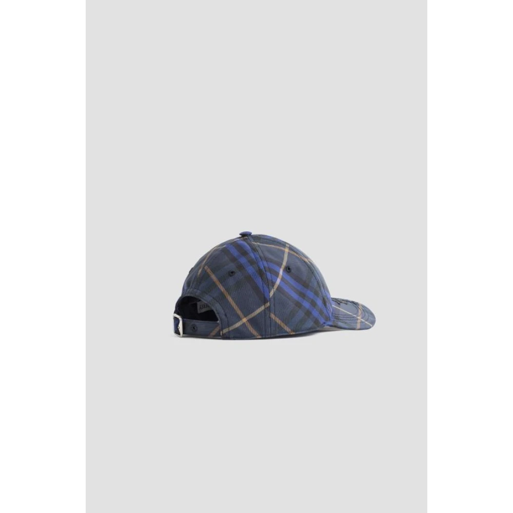 Burberry Navy Blue Check Pet Blue Heren