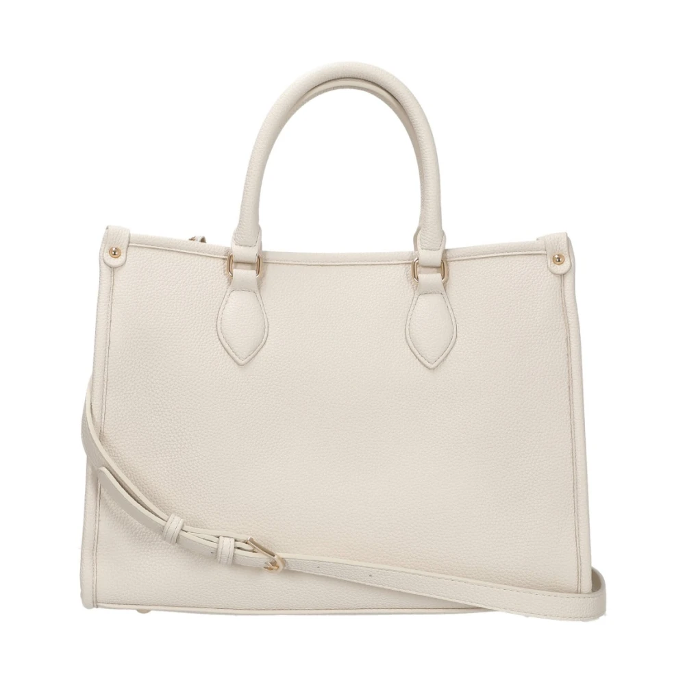 Valentino by Mario Valentino Rised Shopping Tote Bags Beige Dames