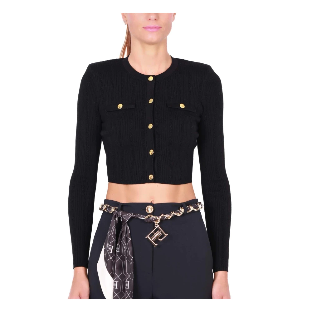 Knitwear > Cardigans - - Elisabetta Franchi - Modalova