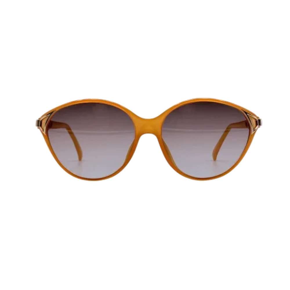 Dior Vintage Pre-owned Acetate sunglasses Orange Dames