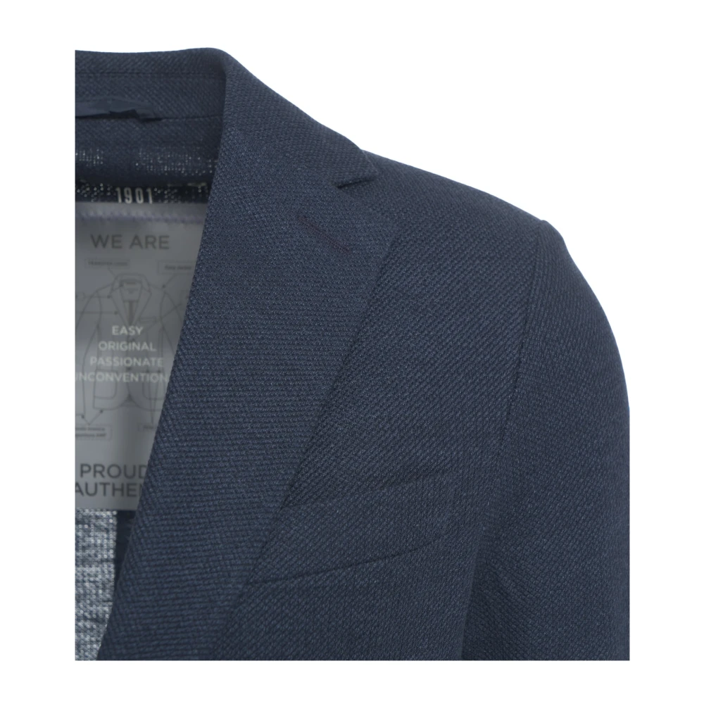 Circolo 1901 Blauwe Easy Jacket Blazer Blue Heren